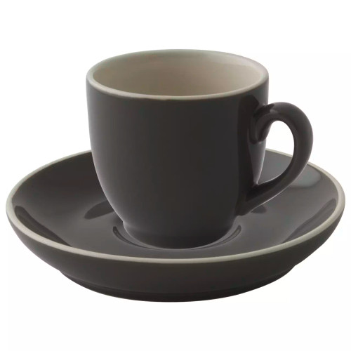 Palmer Kop en schotel Colors 14 cl - 12 cm Grijs 6 stuks